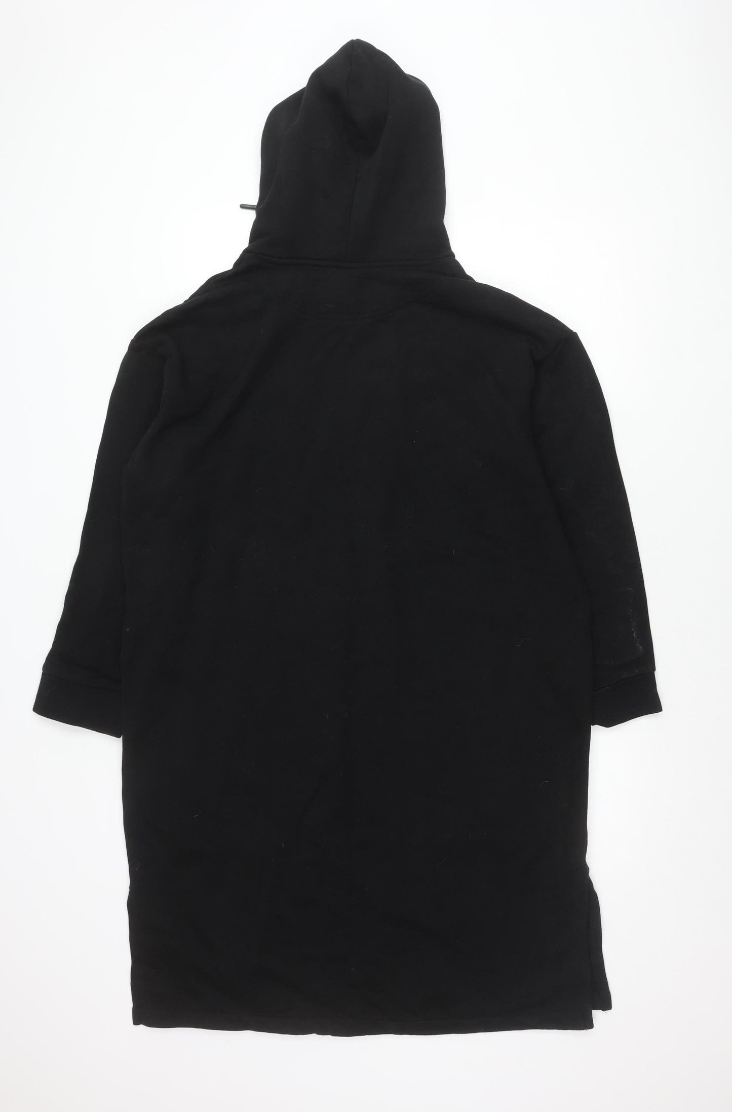Women's Black Hoodie, Long Sleeve, Size 10, S, Drawstring