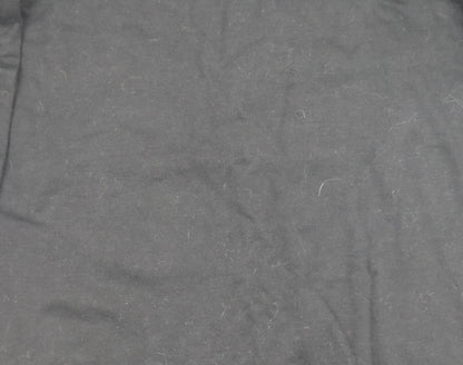 Women's Black Hoodie, Long Sleeve, Size 10, S, Drawstring