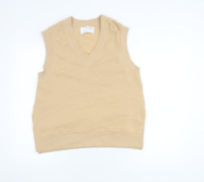 Womens UK Size M Selected Femme Beige Vest Jumper