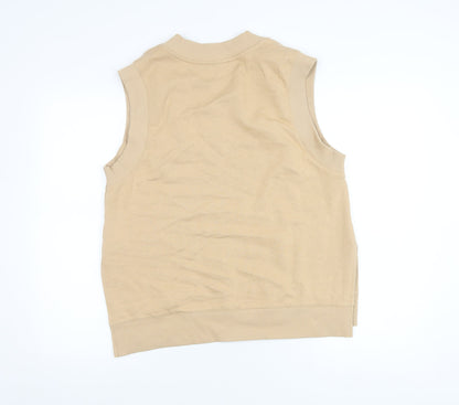Womens UK Size M Selected Femme Beige Vest Jumper