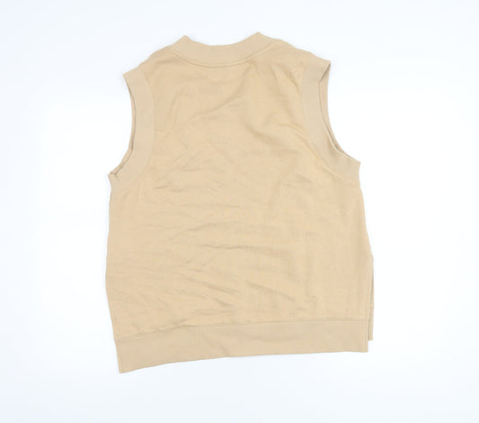 Womens UK Size M Selected Femme Beige Vest Jumper