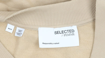 Womens UK Size M Selected Femme Beige Vest Jumper