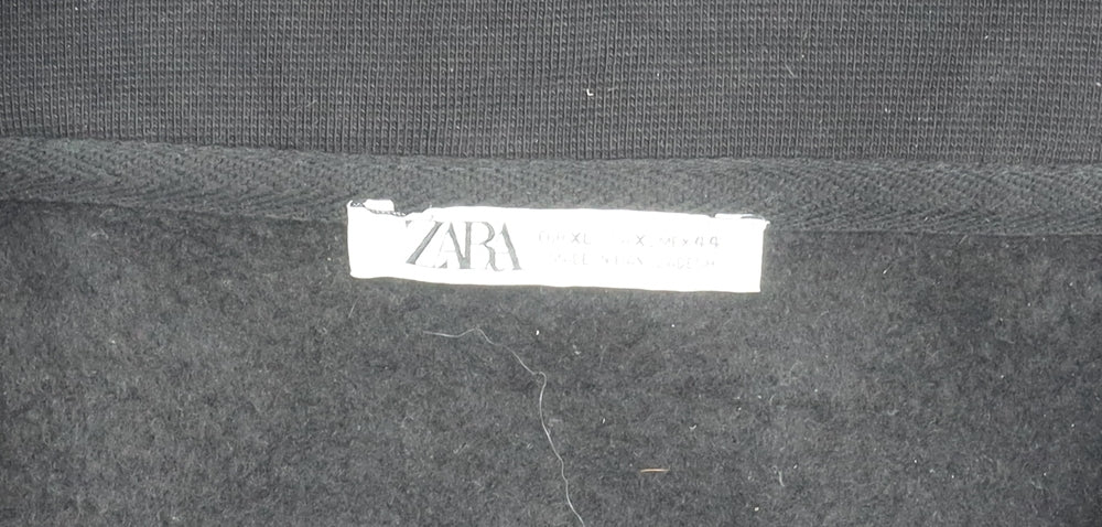Zara Men's Black XL 1/4 Zip Sweatshirt