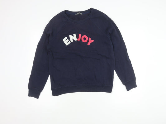 Womens UK Size 10 Marks and Spencer Blue Pullover Sweatshirt