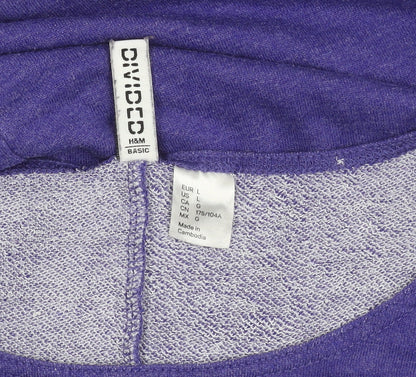 Womens UK Size L H&M Purple Pullover Jumper