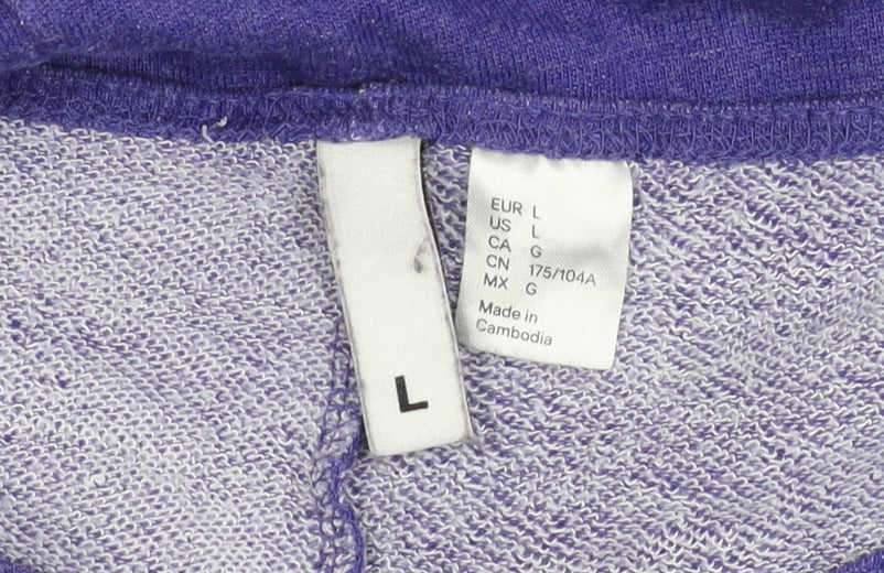 Womens UK Size L H&M Purple Pullover Jumper