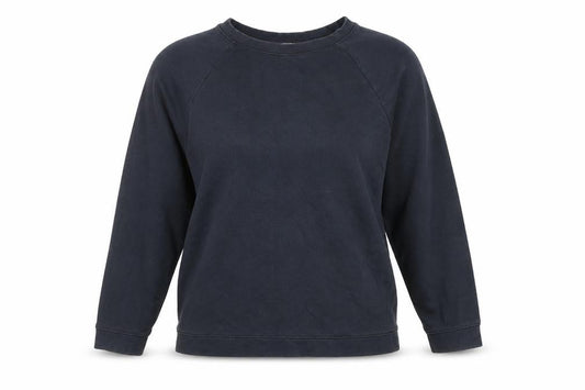 Front view of Basic Black Cotton Polyester unisex sweatshirt m 12