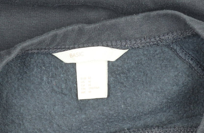 Basic Black Cotton Polyester Unisex Sweatshirt M 12