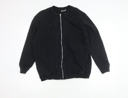 Womens UK Size 12 ASOS Black Bomber Jacket