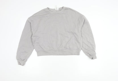 H&M Women's Grey Pullover Sweatshirt Size 8
