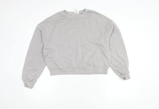 H&M Women's Grey Pullover Sweatshirt Size 8
