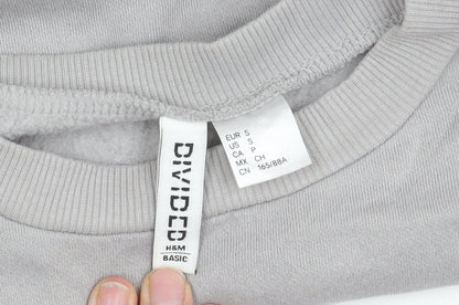H&M Women's Grey Pullover Sweatshirt Size 8