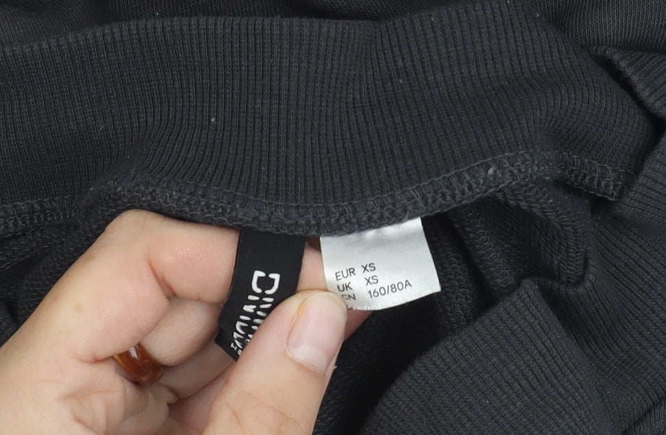 Womens UK Size XS Divided Black Pullover Jumper