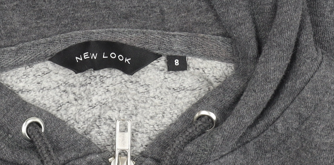 Womens UK Size 8 New Look Grey Basic Jacket