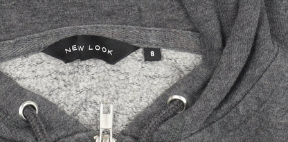 Womens UK Size 8 New Look Grey Basic Jacket
