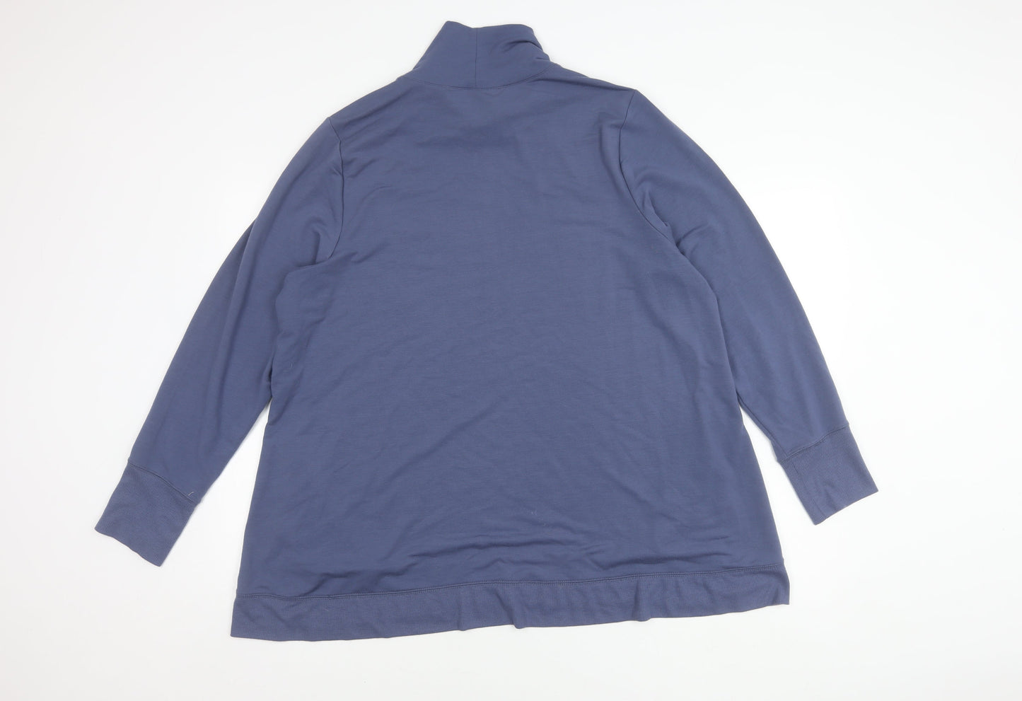 Womens UK Size 2XL H by Halston Blue Pullover Jumper