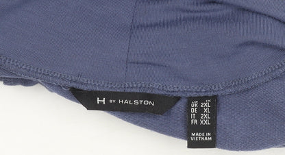 Womens UK Size 2XL H by Halston Blue Pullover Jumper