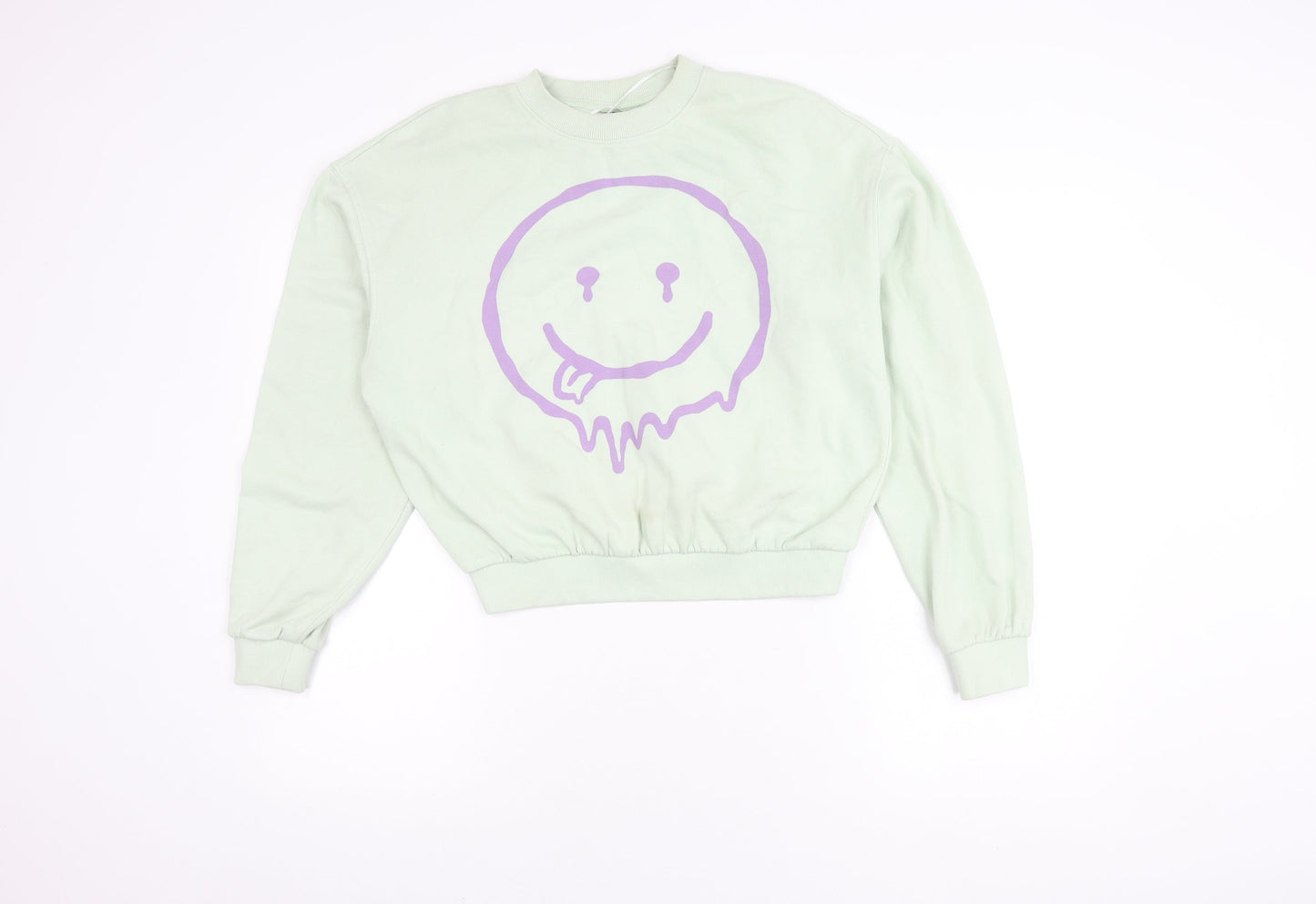 H&M Women's Green Sweatshirt Size S