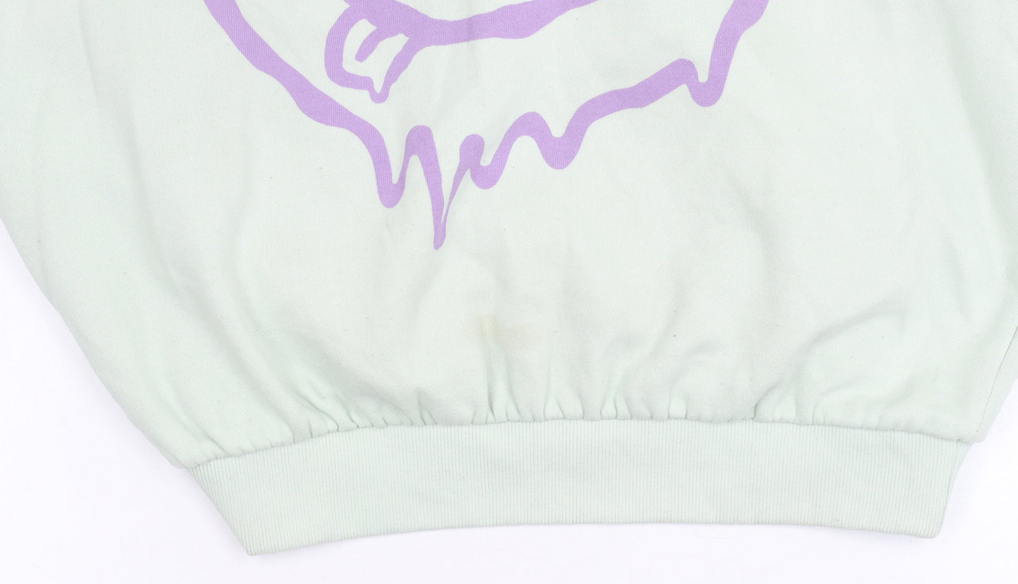 H&M Women's Green Sweatshirt Size S