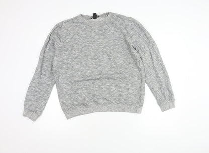 H&M Grey Cotton Sweatshirt Unisex Size 12 Casual