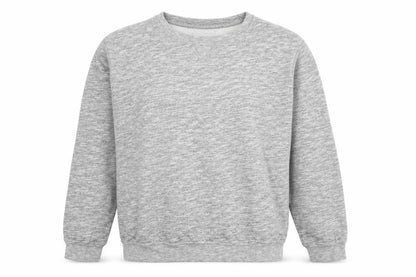 Front view of H&M Grey Cotton Sweatshirt unisex, size 12, casual