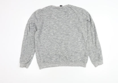 H&M Grey Cotton Sweatshirt Unisex Size 12 Casual