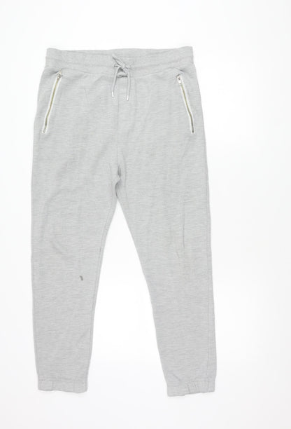 Topman Grey Jogger Trousers Men M Elastic Waist