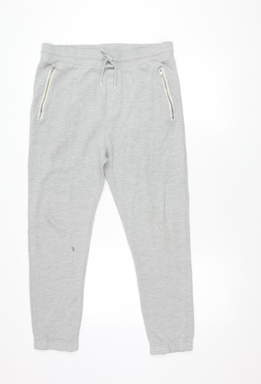Topman Grey Jogger Trousers Men M Elastic Waist