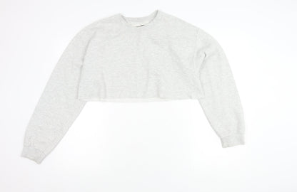 PrettyLittleThing Women’s Grey Pullover Sweatshirt S