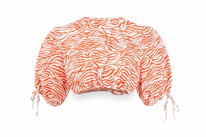 Womens UK Size 8 Boohoo Orange Cropped