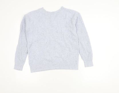 Womens UK Size S Marks and Spencer Blue Pullover Jumper