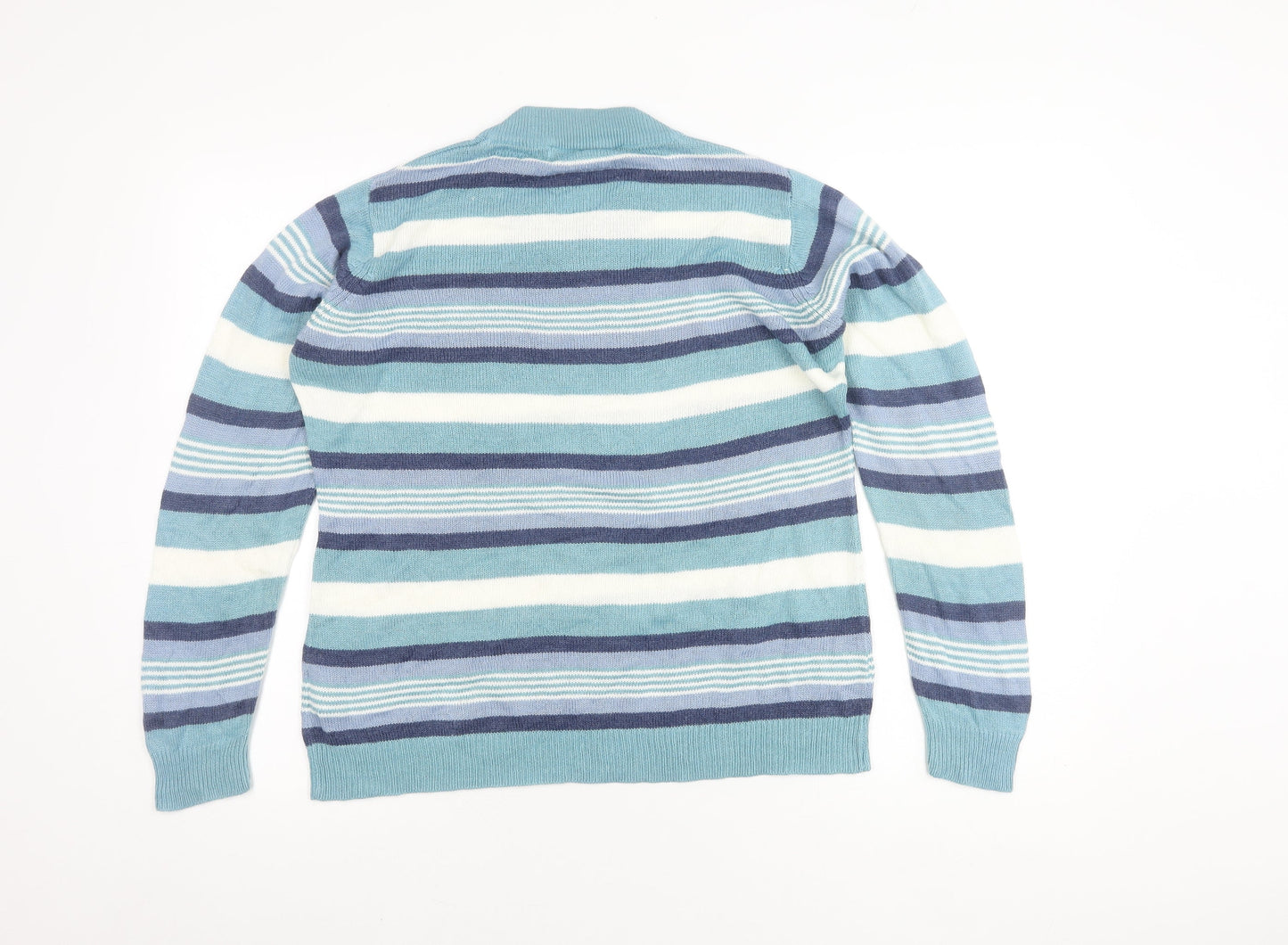 Womens UK Size M Isle Blue Pullover Jumper