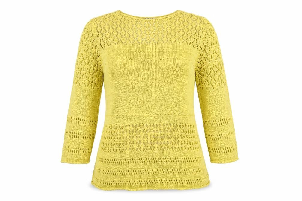 Womens UK Size L Amaryllis Yellow Pullover Jumper