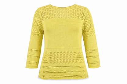 Womens UK Size L Amaryllis Yellow Pullover Jumper