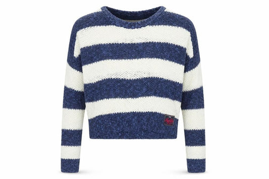 Womens UK Size L Superdry Blue Pullover Jumper