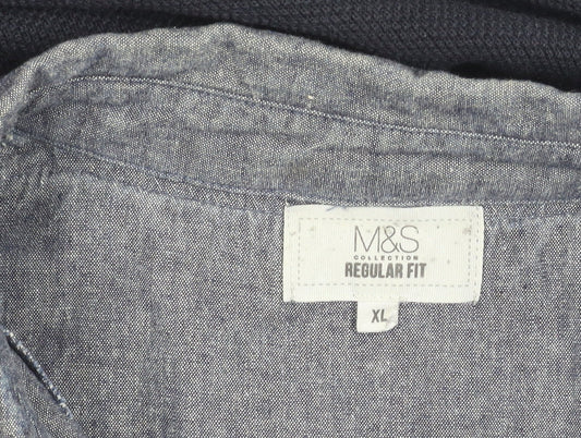 Marks and Spencer Men's Black XL Pullover Jumper