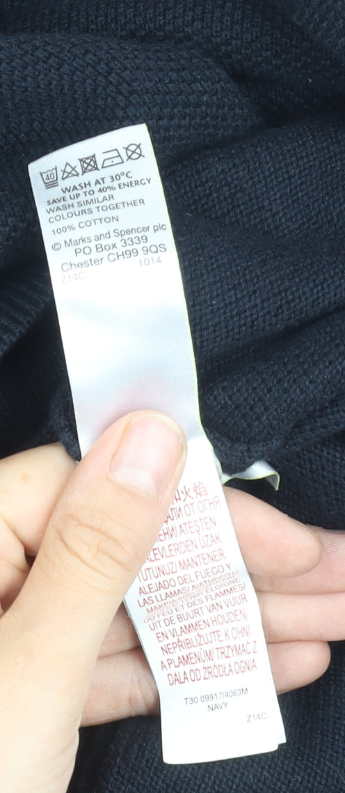 Marks and Spencer Men's Black XL Pullover Jumper