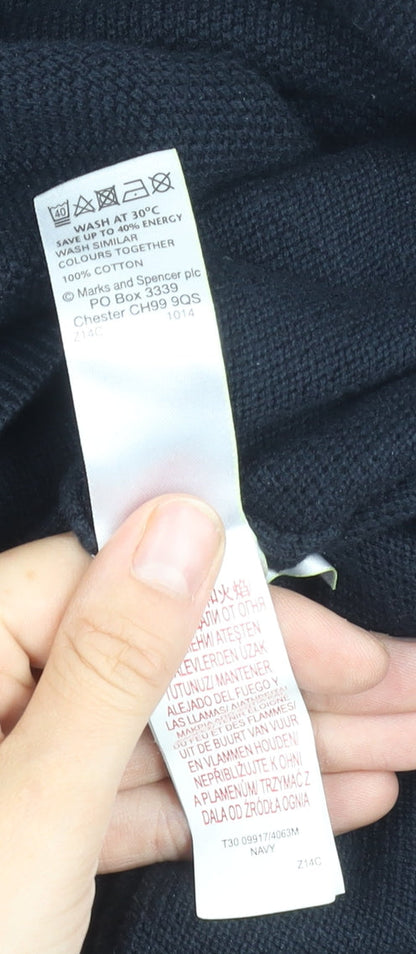 Marks and Spencer Men's Black XL Pullover Jumper