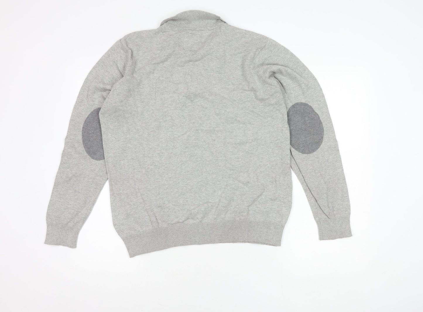 Men's Grey Long Sleeve Polo - Kensington Eastside