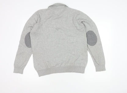 Men's Grey Long Sleeve Polo - Kensington Eastside