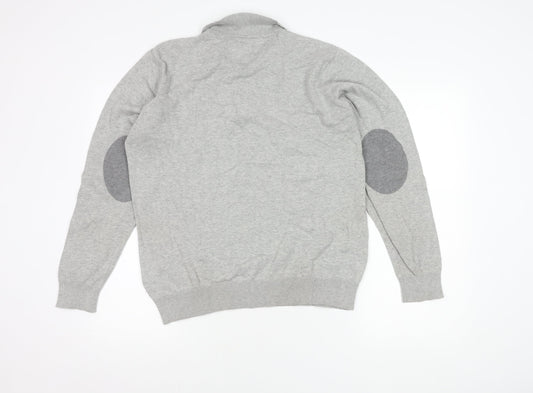 Men's Grey Long Sleeve Polo - Kensington Eastside