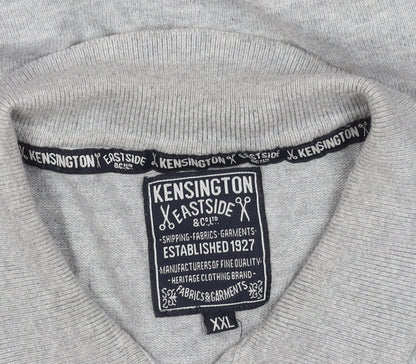 Men's Grey Long Sleeve Polo - Kensington Eastside