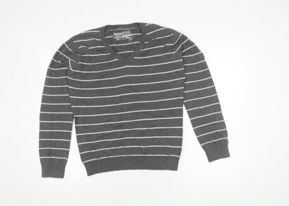 Womens UK Size S No Data Grey Pullover Jumper
