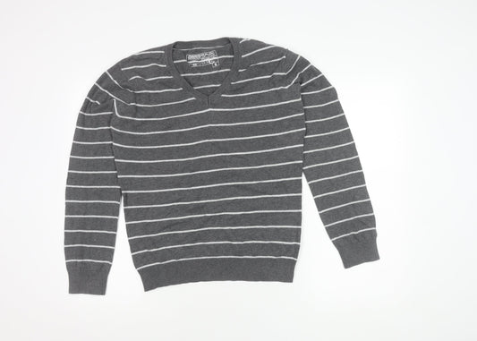 Womens UK Size S No Data Grey Pullover Jumper