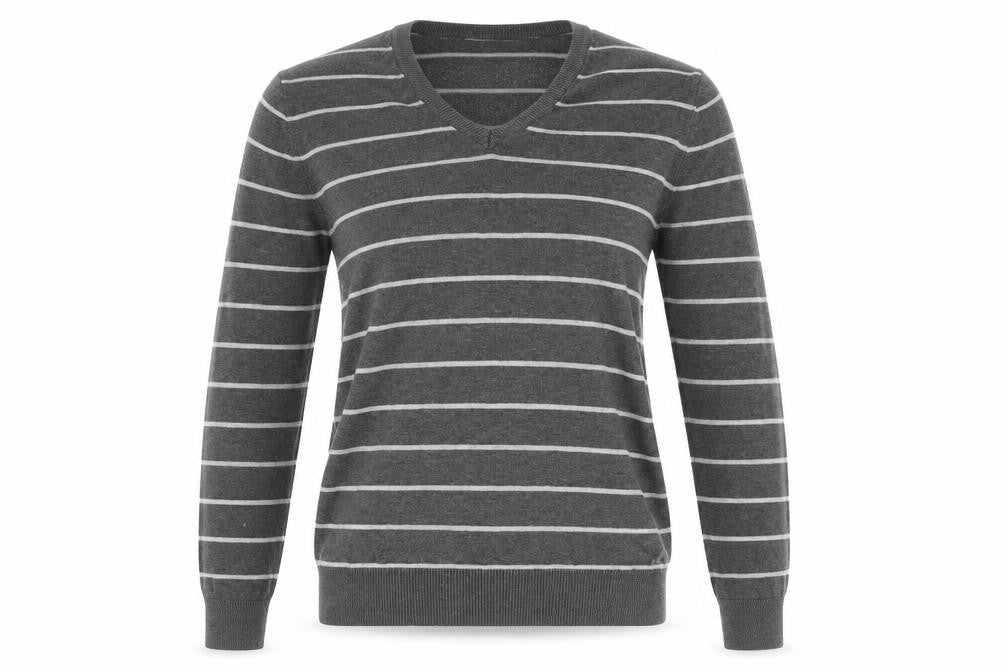 Womens UK Size S No Data Grey Pullover Jumper