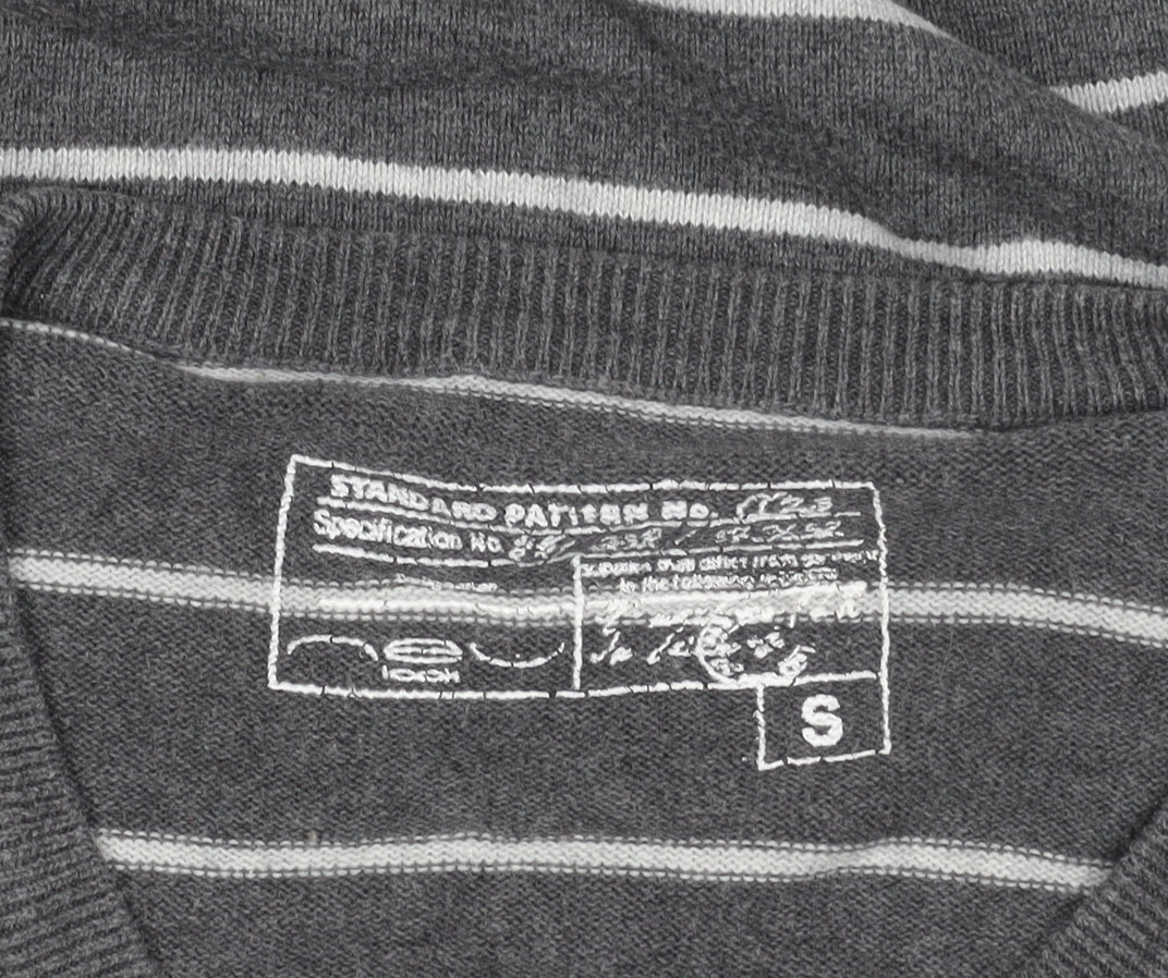Womens UK Size S No Data Grey Pullover Jumper