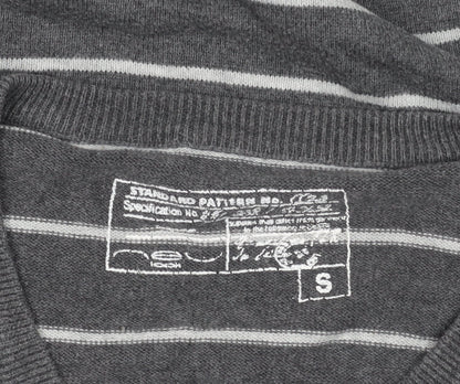 Womens UK Size S No Data Grey Pullover Jumper