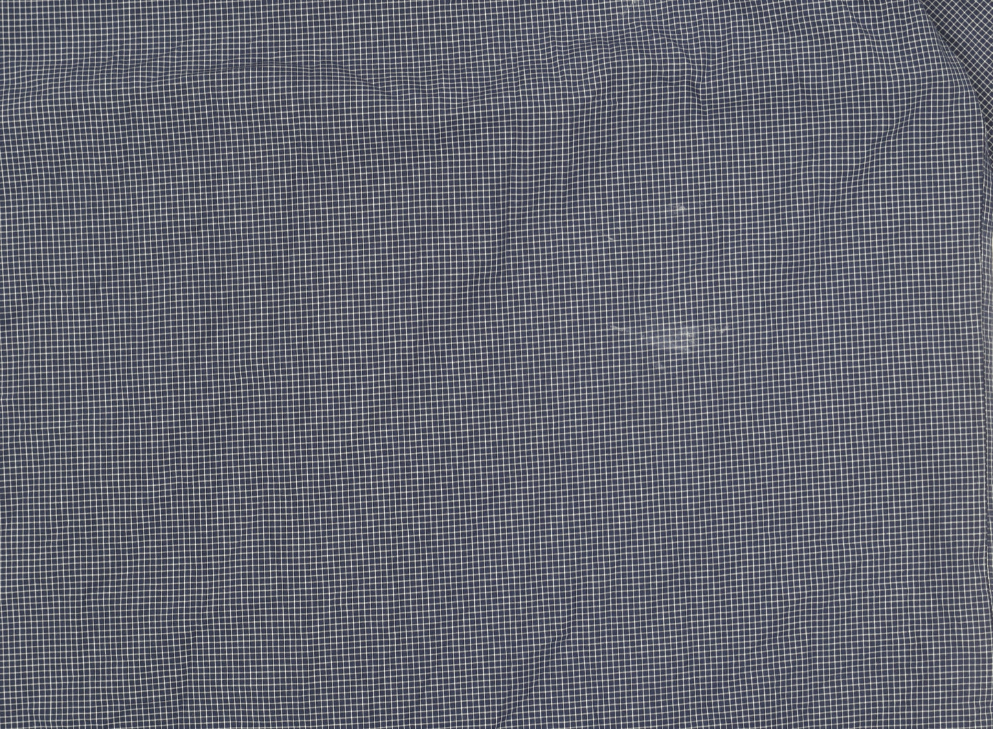 Marks and Spencer Men's Blue Check Shirt, Regular Fit