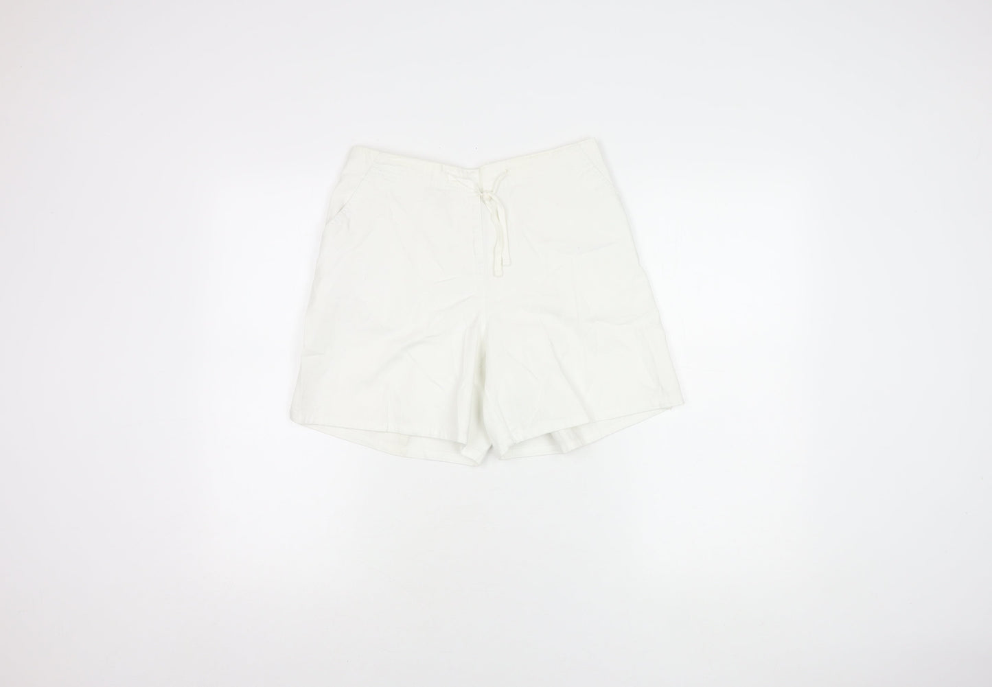 George Women's White Cotton Shorts Size 12