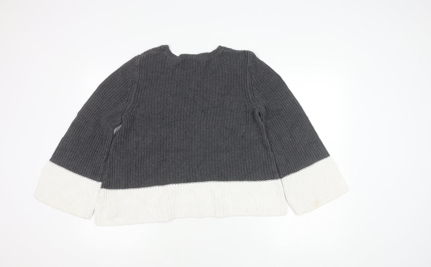 Gap Women's Grey Knit Pullover Jumper Size M